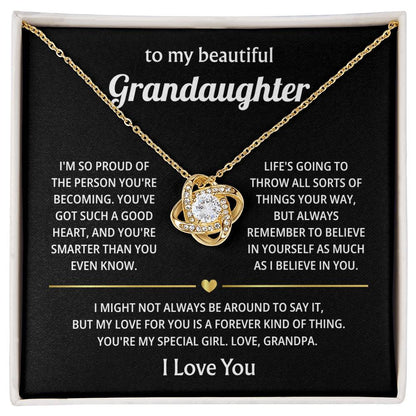 Gift for Granddaughter - I Will Always & Forever Love You - Necklace