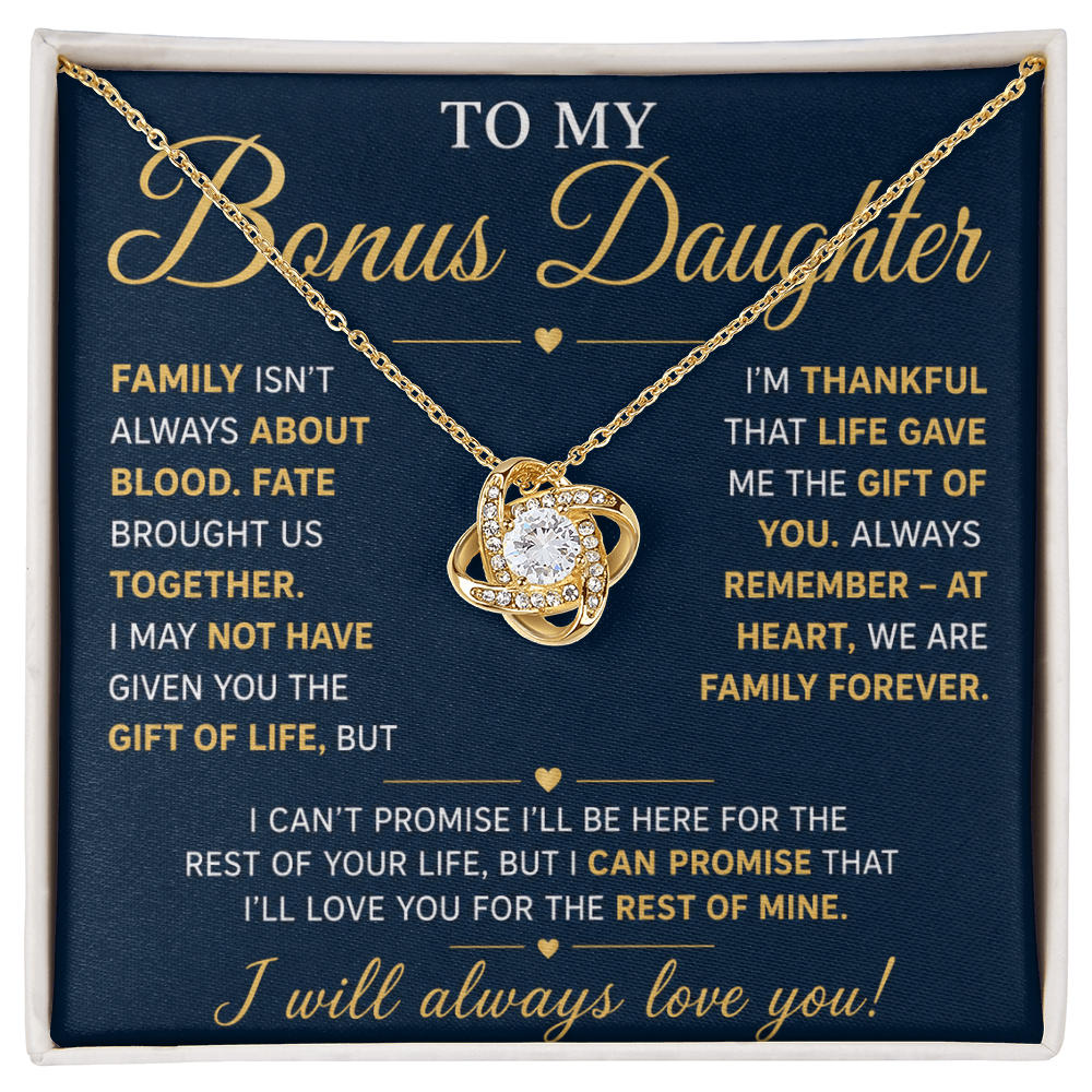Bonus Daughter Gift from Stepmom or Stepdad – Heartfelt Message & Meaningful Keepsake