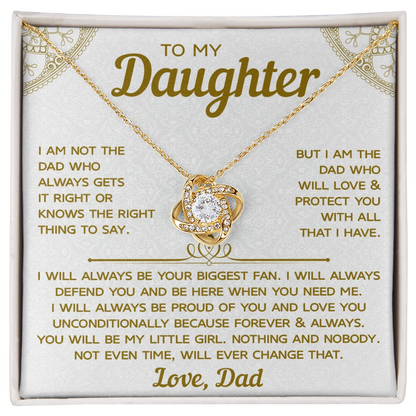 To My Daughter Necklace From Dad, Meaningful Necklaces for Women