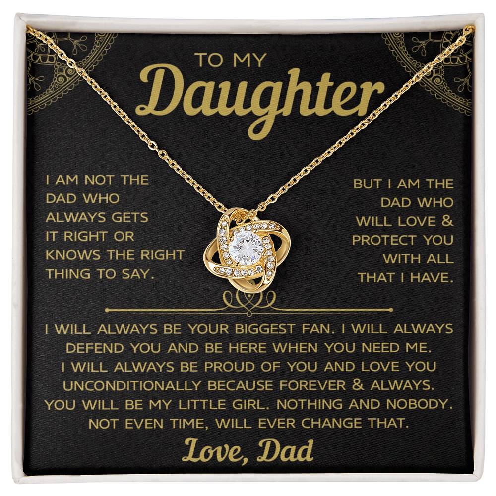 Necklace for My Daughter, Christmas Gift From Dad to Daughter, Pendant From Mom