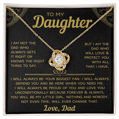 Necklace for My Daughter, Christmas Gift From Dad to Daughter, Pendant From Mom