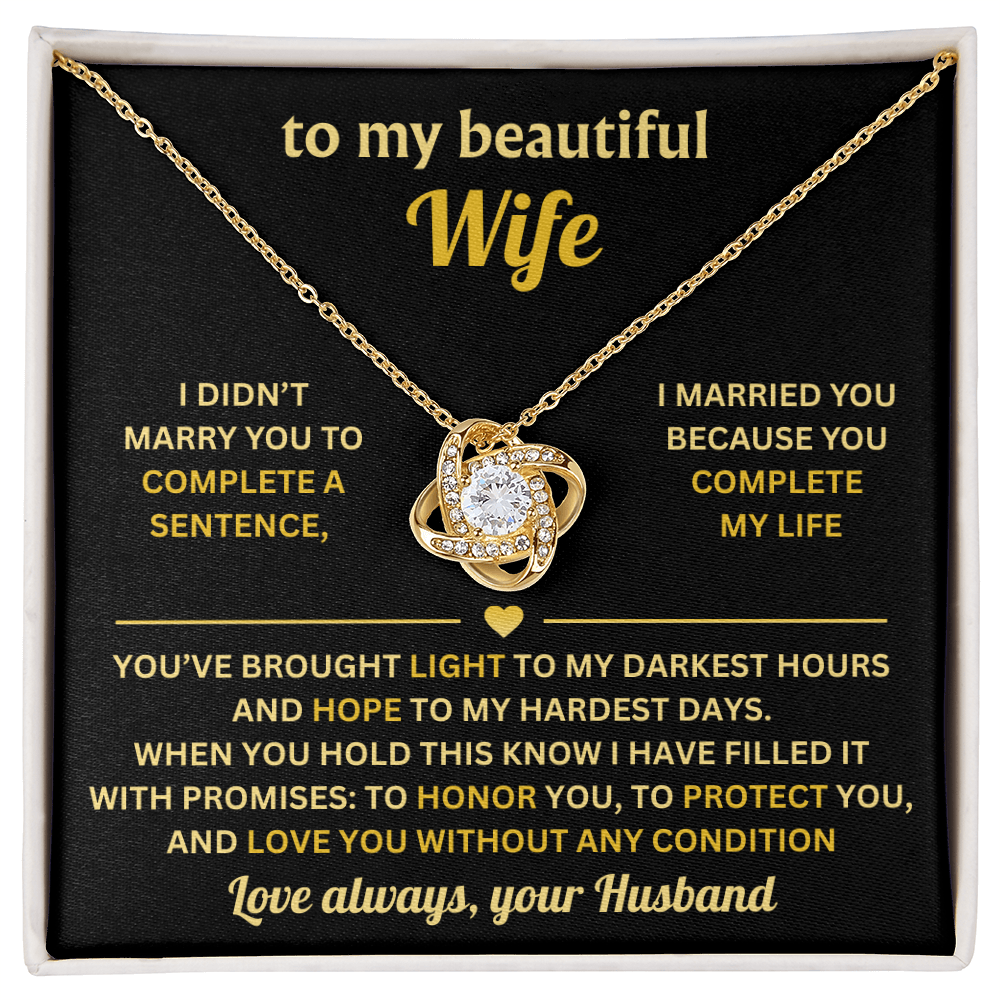 To My Wife - Never Forgot How Much I Love You, Romantic Gifts for Her