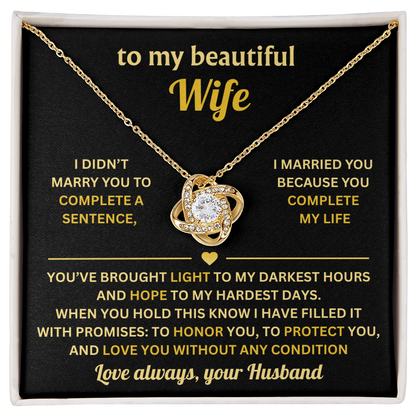 To My Wife - Never Forgot How Much I Love You, Romantic Gifts for Her