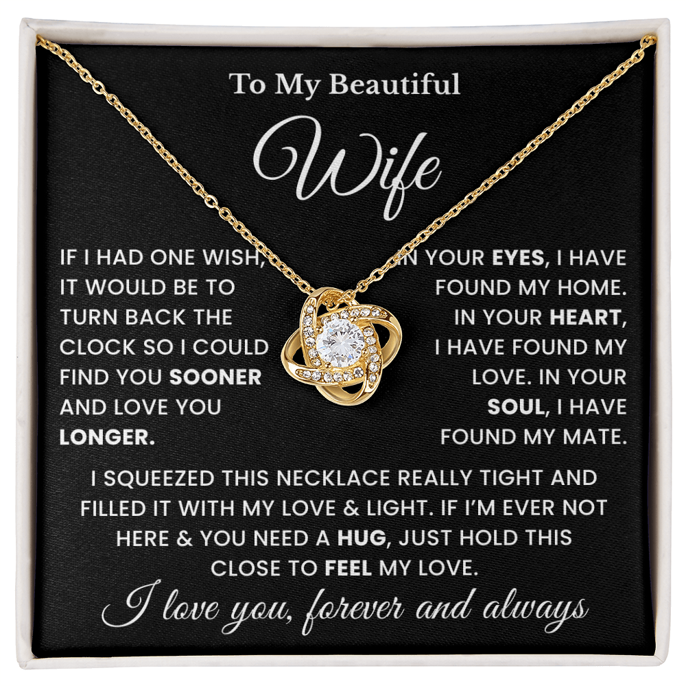 To My Beautiful Wife Necklace, Presents for Wife From Husband, Valentines Present for Her