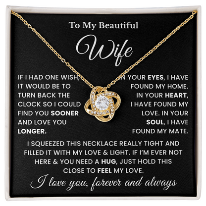 To My Beautiful Wife Necklace, Presents for Wife From Husband, Valentines Present for Her