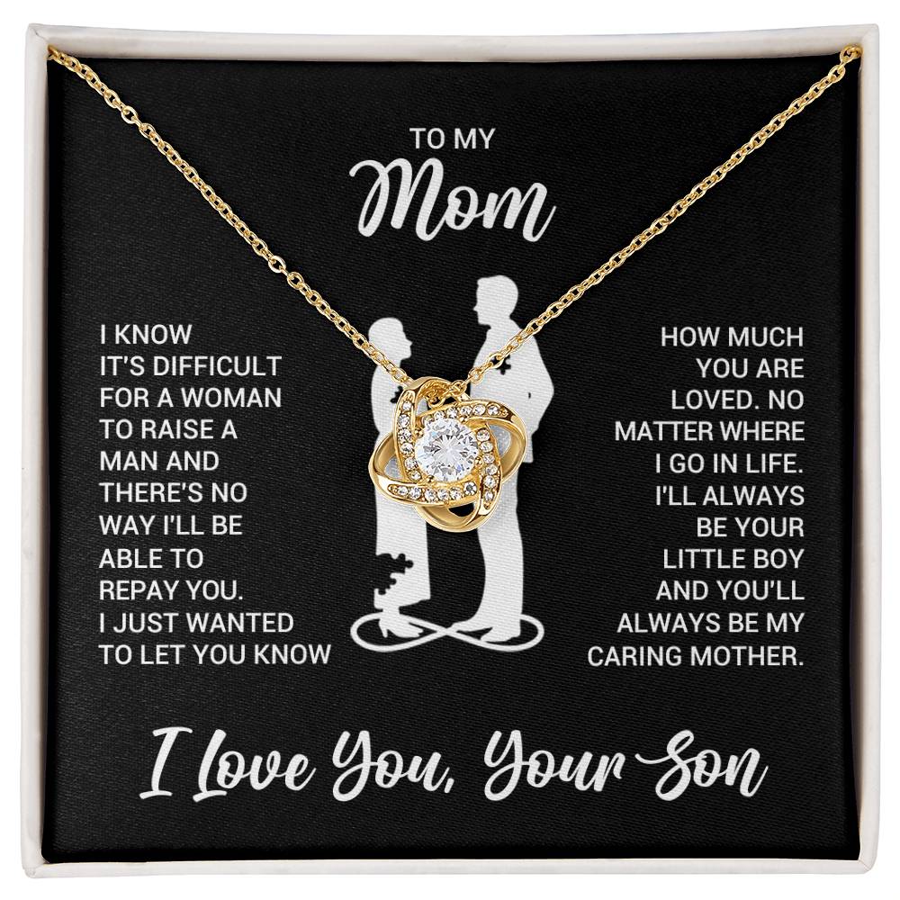 To My Mom Necklace from Son Daughter | Mother's Day Birthday Gift