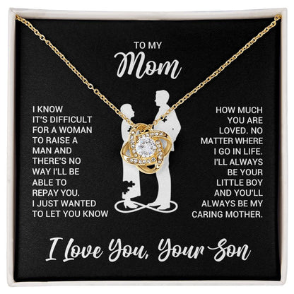 To My Mom Necklace from Son Daughter | Mother's Day Birthday Gift