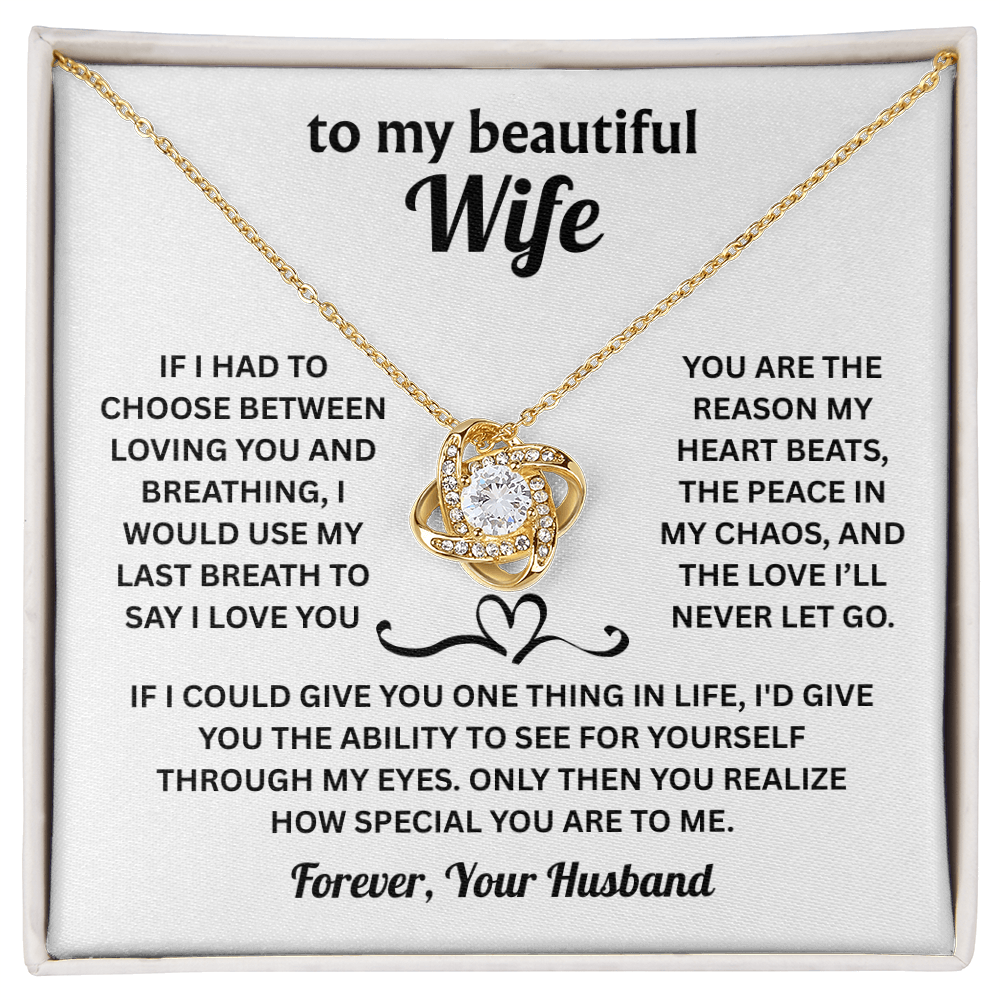 Christmas Gifts For Wife - To My Wife Necklace From Husband