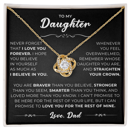 To My Amazing Daughter - the Most Beautiful Chapters of My Life - Necklace