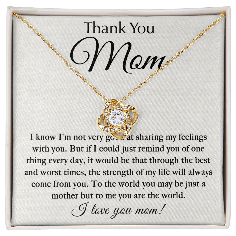 Best Mother's Day Gift 2026 | To My Mom Love Knot Necklace