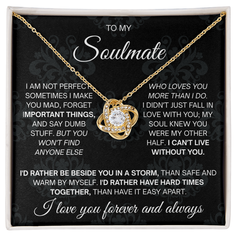 To My Beautiful Soulmate Necklace for Women, Necklace for Wife From Husband
