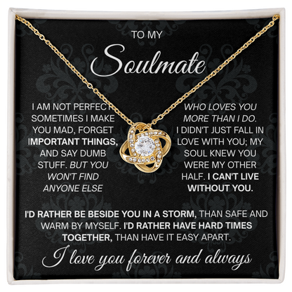 To My Beautiful Soulmate Necklace for Women, Necklace for Wife From Husband