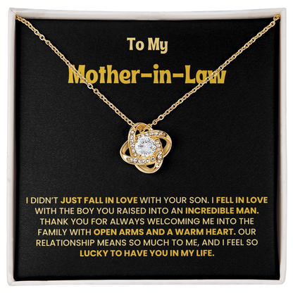Necklace With Message Card for Future Mother-in-law From Future Son-in-law