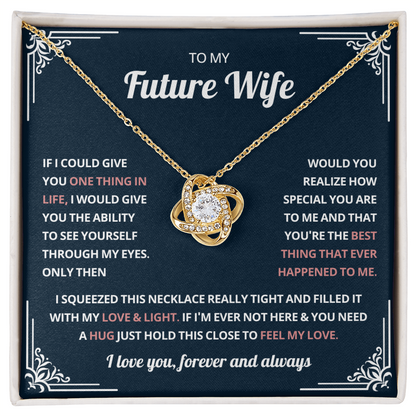 Valentine's Necklace Gifts For Future Wife With Message Card