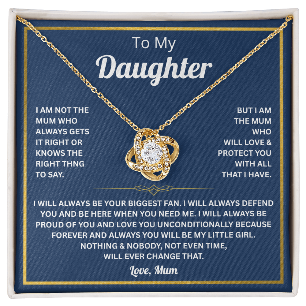 To My Daughter Necklace From Mum, Mother Daughter Gifts For Her