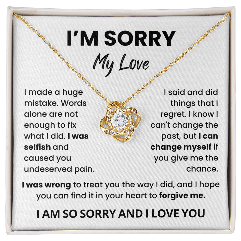 To My Love Sorry Necklace – Meaningful Apology Gift for Her