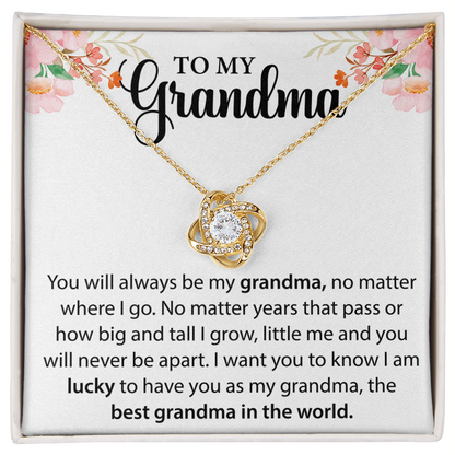 Grandma Necklace Gift – From Grandson or Granddaughter