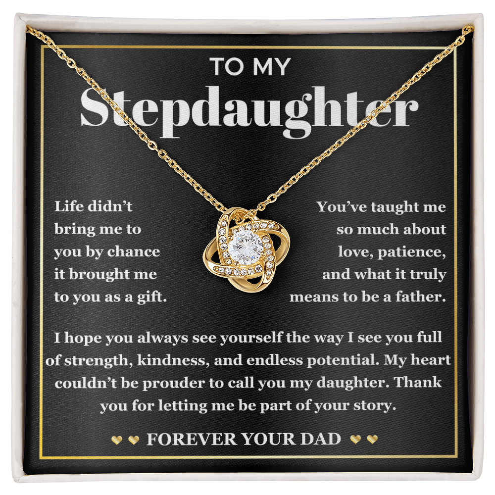 Stepdaughter Necklace With Elegant Gift Box & Heartfelt Message Card