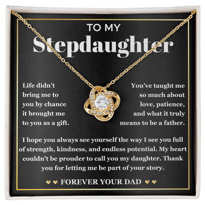 Stepdaughter Necklace With Elegant Gift Box & Heartfelt Message Card