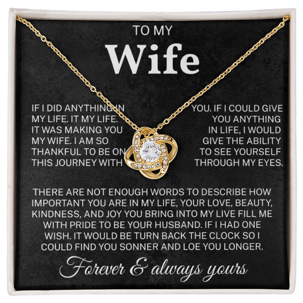 To My Wife Necklace | Meaningful Gift for Wife | Anniversary Gift