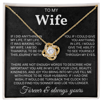To My Wife Necklace | Meaningful Gift for Wife | Anniversary Gift
