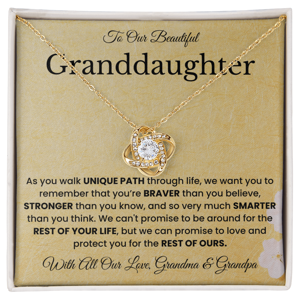 To My Granddaughter Necklace – Sentimental Gift Jewelry for Her