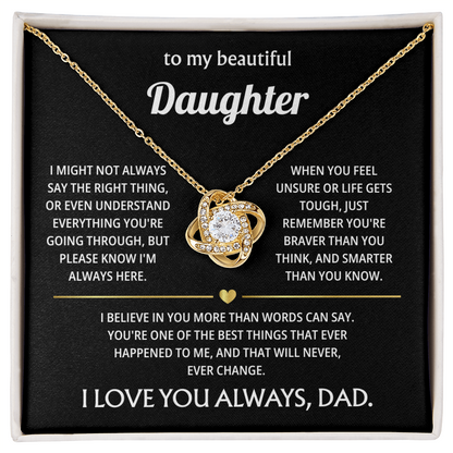 To My Amazing Daughter – You Are the Greatest Blessing in My Life – Jewelry Gift