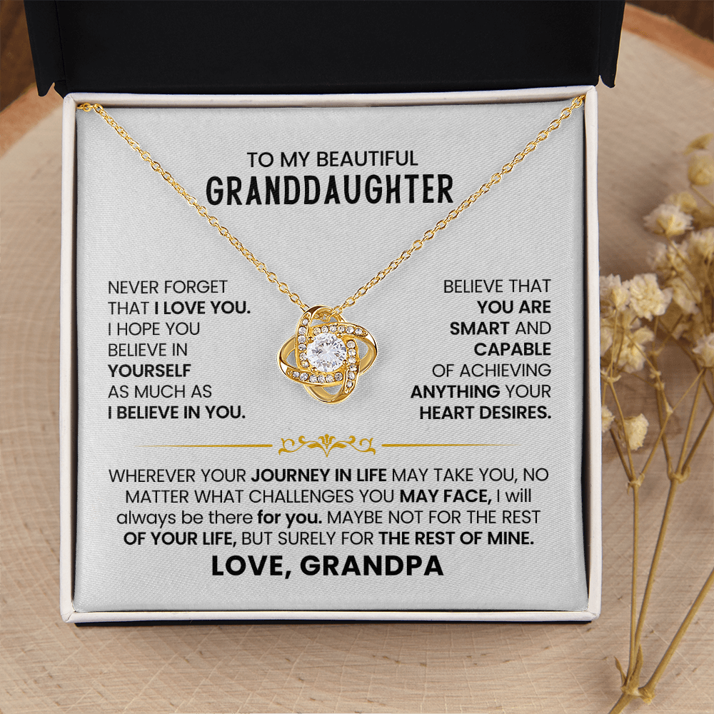 To My Granddaughter - Never Forget How Much I Love You