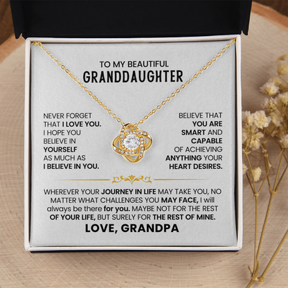 To My Granddaughter - Never Forget How Much I Love You