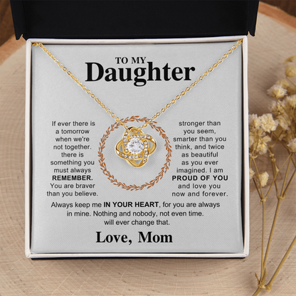 To My Daughter - Hold This Necklace Close to Feel My Love