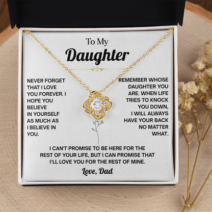 Daughter Graduation Necklace, You Will Always Be My Little Girl Necklace for Daughter From Dad