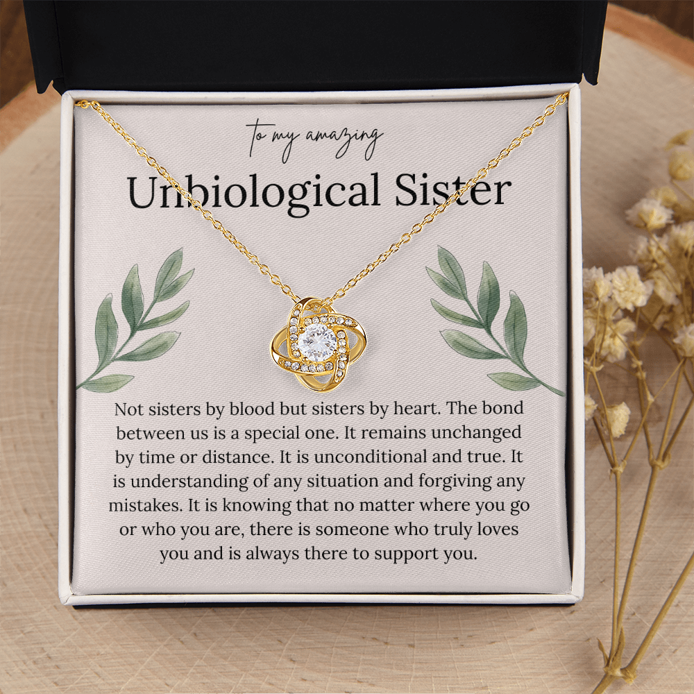 To My Amazing Unbiological Sister - Thank You for Being My Greatest Friend - Necklace
