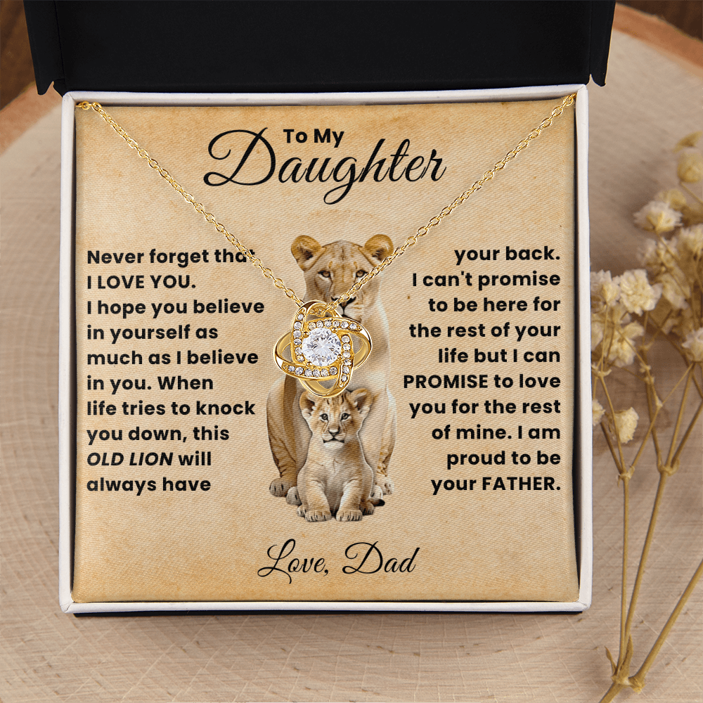 To My Beautiful Daughter Necklace From Mommy, Perfect for Mother's Day