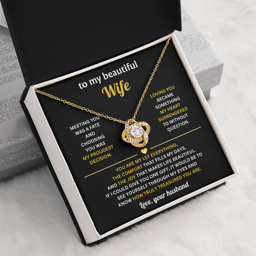 To My Beautiful Wife - Thank You for Being My Wife, Gifts for Her