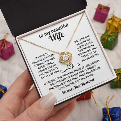 Christmas Gifts For Wife - To My Wife Necklace From Husband