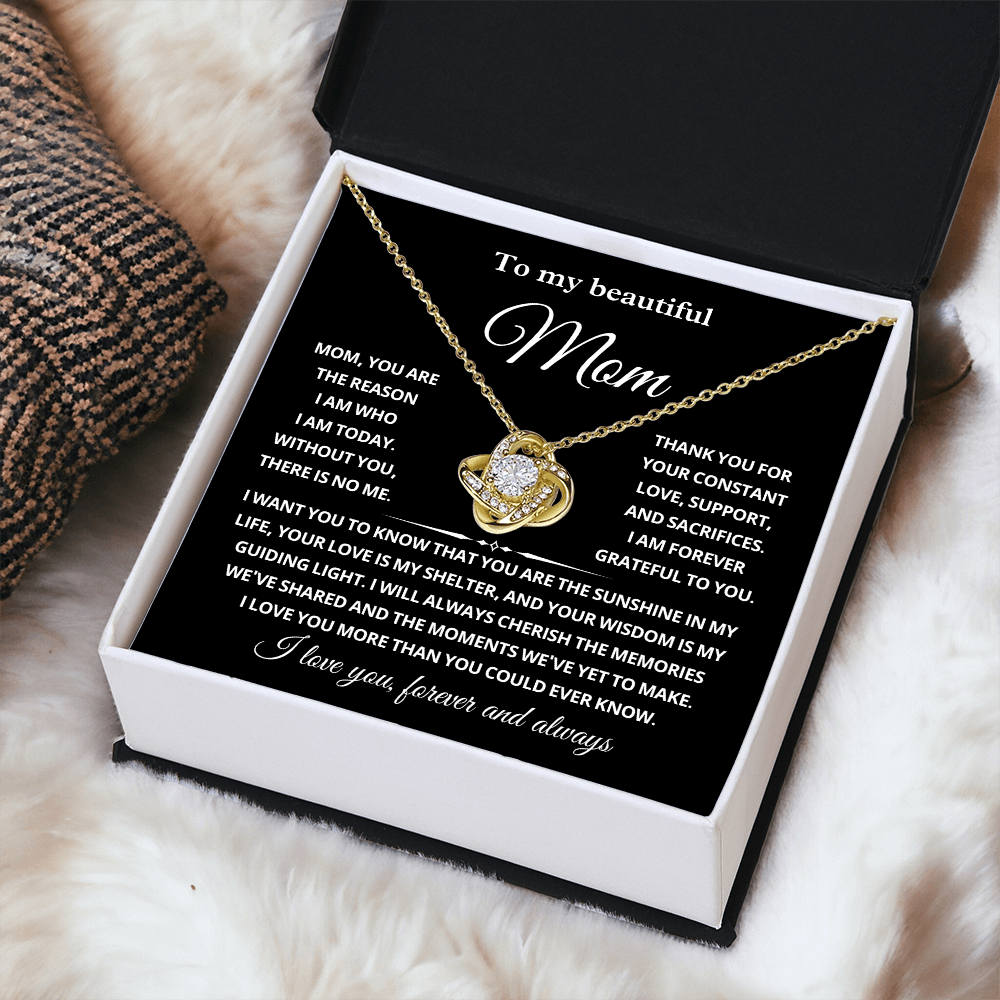 To My Mom Necklace Gifts Meaningful Gift to Mom From Son, Girlfriend to Boyfriend's Mom Gifts