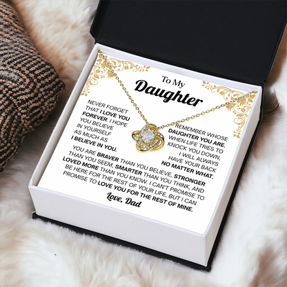 Christmas Gift From Dad to Daughter, Necklace for My Daughter, Meaningful Necklaces for Women