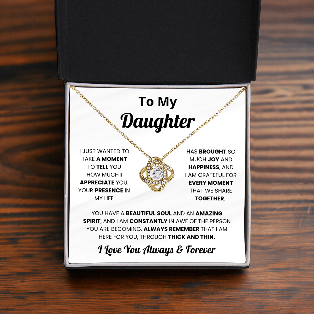 To My Daughter - I Love You Always and Forever - Necklace for Daughter in Law