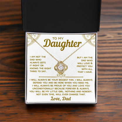 To My Daughter Necklace From Dad, Meaningful Necklaces for Women