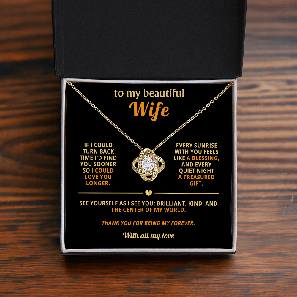To My Beautiful Wife - You Are My Source of Joy and the Whole of My Heart - Necklace
