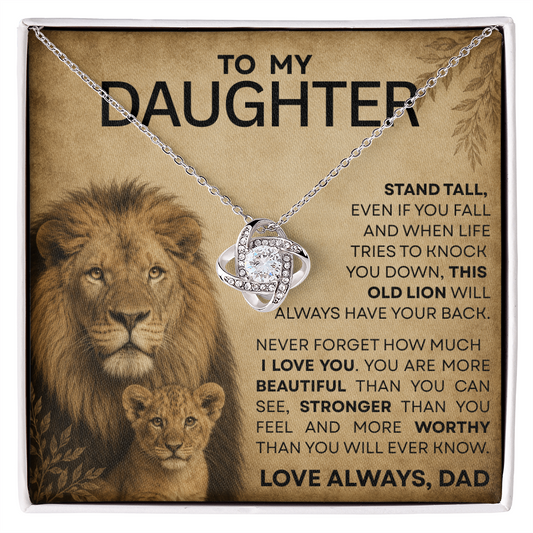 To My Fearless Daughter – Stay Brave, Strong & Unstoppable – Inspirational Keepsake Gift