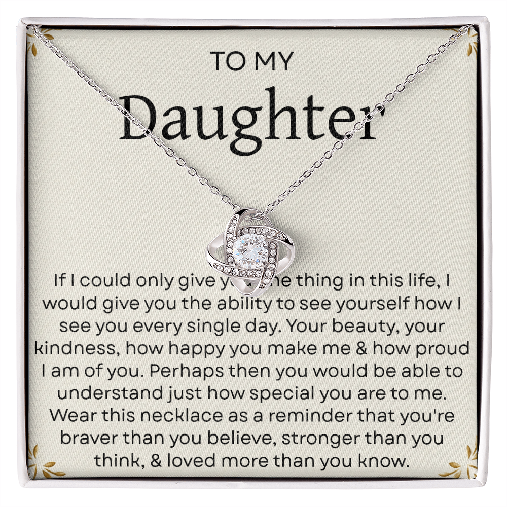 To My Daughter Necklace – Heartfelt Gift from Mom and Dad