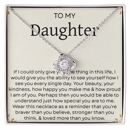 To My Daughter Necklace – Heartfelt Gift from Mom and Dad