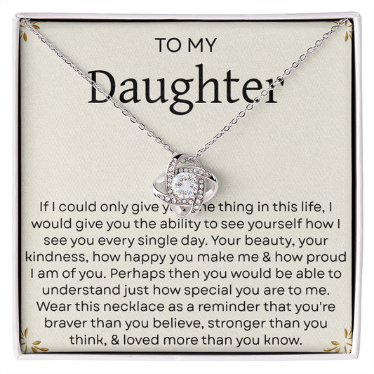 To My Daughter Necklace – Heartfelt Gift from Mom and Dad