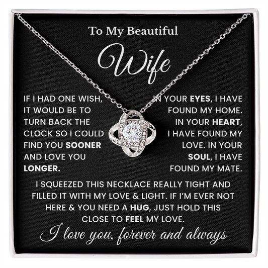 To My Beautiful Wife Necklace, Presents for Wife From Husband, Valentines Present for Her