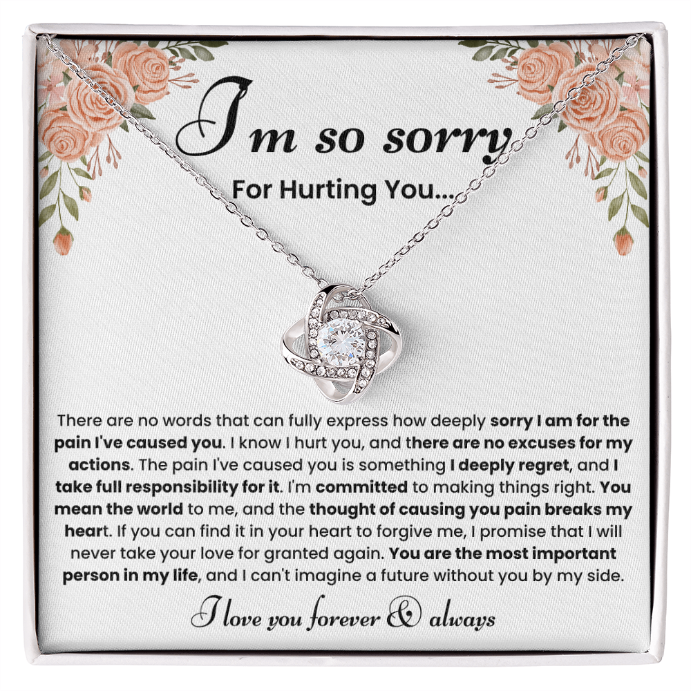 Forgiveness Necklace for Her – Heartfelt Apology Jewelry Gift