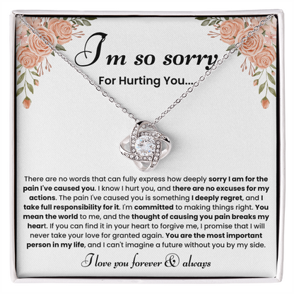 Forgiveness Necklace for Her – Heartfelt Apology Jewelry Gift