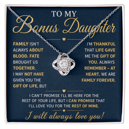 Bonus Daughter Gift from Stepmom or Stepdad – Heartfelt Message & Meaningful Keepsake