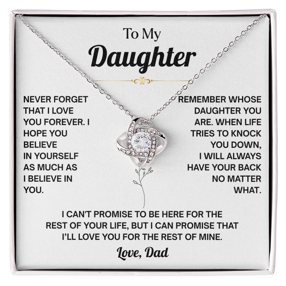 Daughter Graduation Necklace, You Will Always Be My Little Girl Necklace for Daughter From Dad