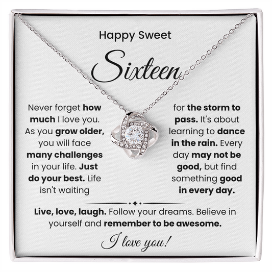 Sweet 16 Necklace, A Special Day for a Special Girl